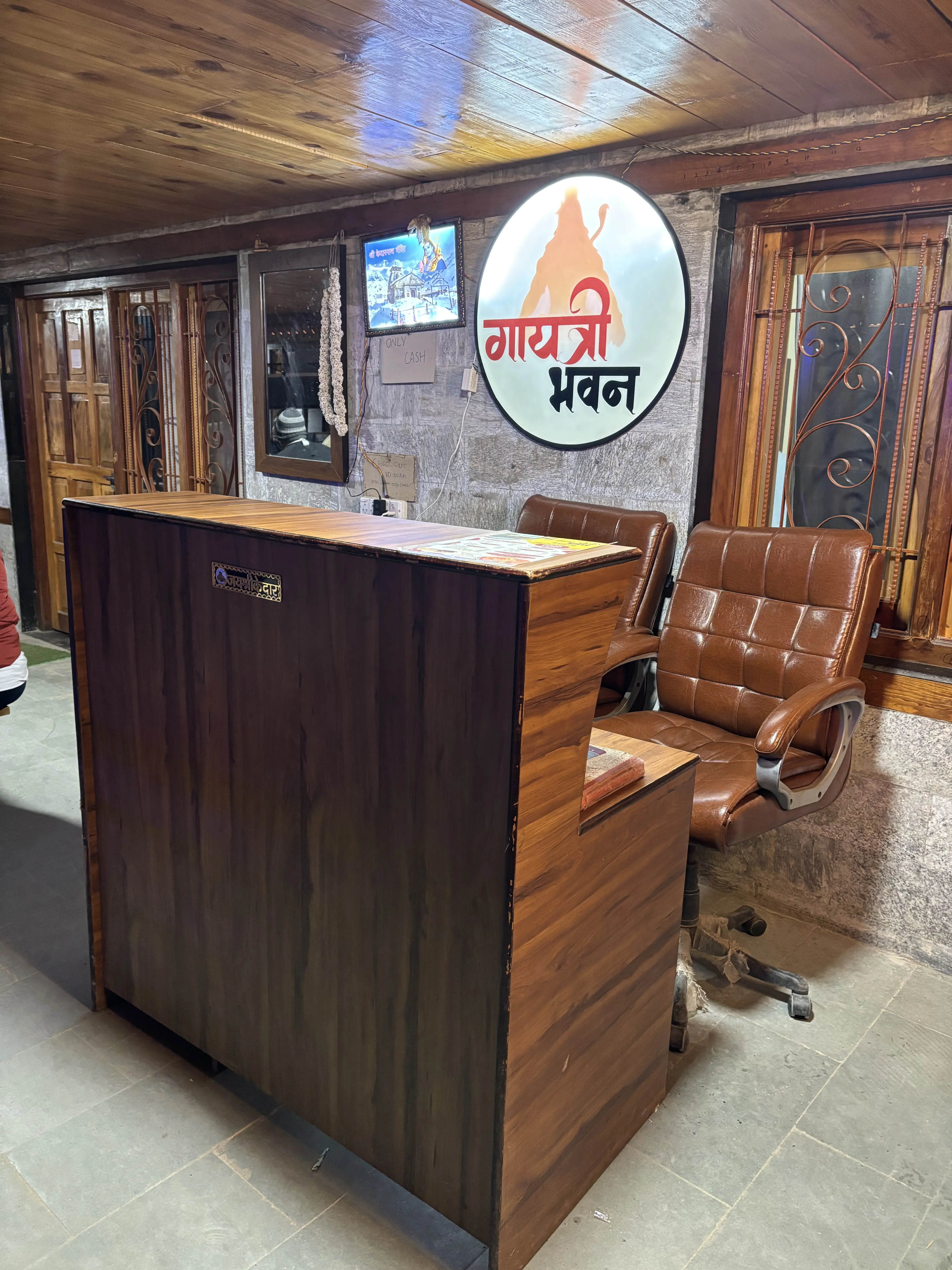 Gayatri Bhawan reception – best hotel near Kedarnath Temple